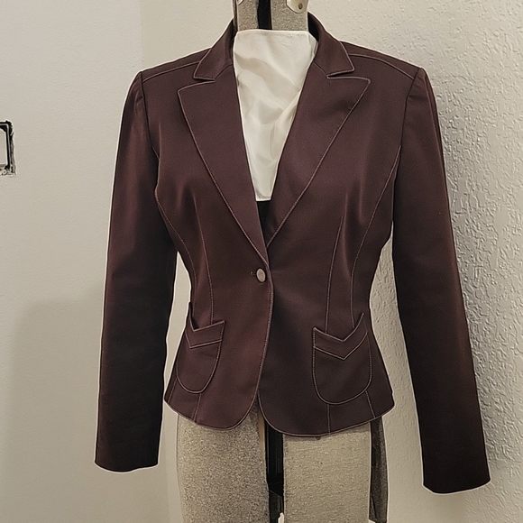 Tahari Brown Blazer - Picture 1 of 5